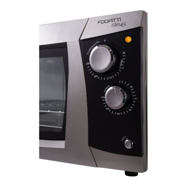 Forno de Bancada 45 Litros Prata Slim Fogatti