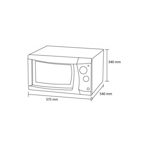 Forno de Bancada 45 Litros Prata Slim Fogatti