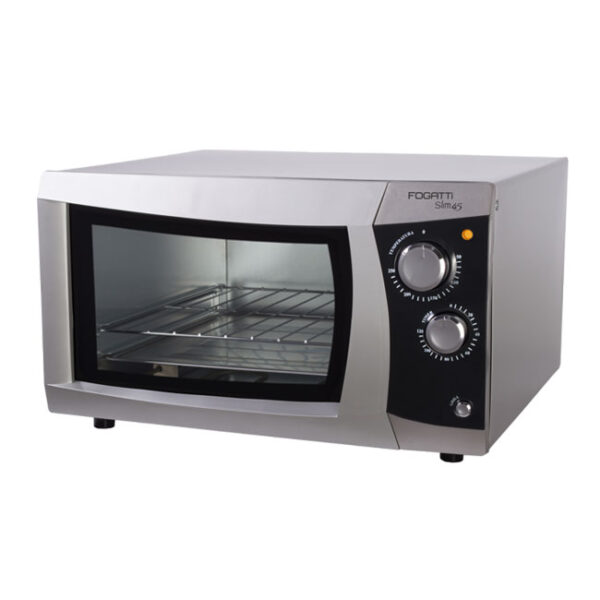 Forno de Bancada 45 Litros Prata Slim Fogatti